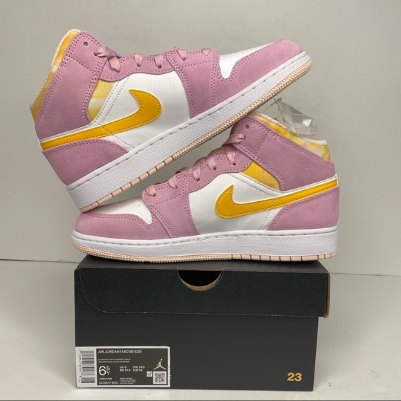 Jordan Shoes | Nike Air Jordan Retro Mid Gs Pink Lemonade New | Poshmark